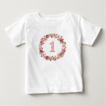 Rosa nummer 1 med guldborder elegant design
