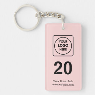 Rosa Nummer Anpassad Logodesign för Företag