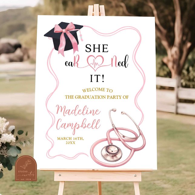 Rosa Nurse Coquette Studentfest Poster (Skapare uppladdad)