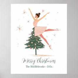 Rosa Nutcracker Ballerina Poster
