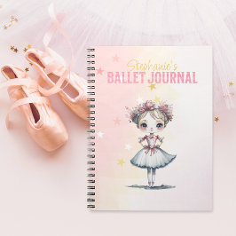 Rosa Nutcracker Ballet Journal för en flicka Anteckningsbok