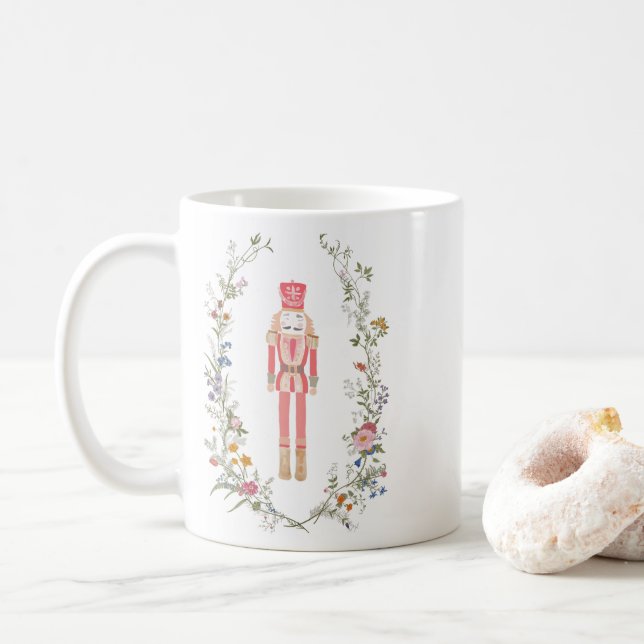 Rosa Nutcracker Ballet Jul Kaffemugg (Med munk)