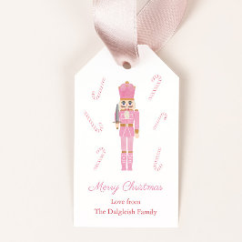 Rosa Nutcracker Ballet Leksak Soldier Glad helg Presentetikett