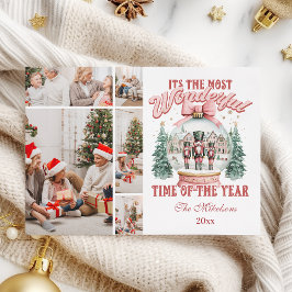 Rosa Nutcracker jul 5 Photo Wonderland Gl Julkort