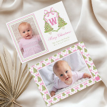 Rosa Nutcracker Julgran Monogram Vapensköld