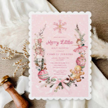 Rosa Nutcracker Merry Little Baby Shower