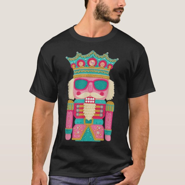 Rosa Nutcracker Squad Rosa jul Ballet Julafton W T Shirt (Framsida)