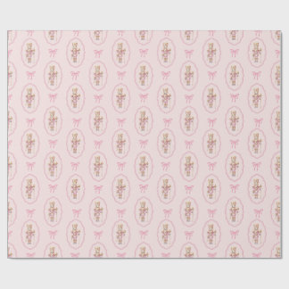 Rosa Nutcracker Wrapping Papper Presentpapper