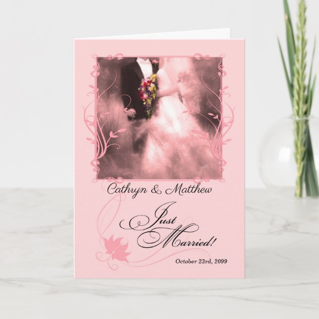 Rosa Ny gifta meddelande (Framsida)