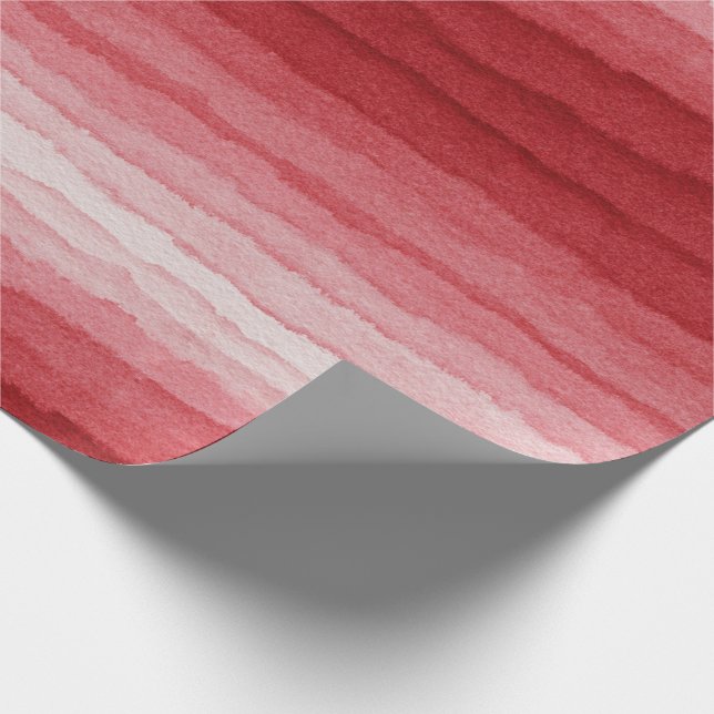 Rosa Nyanser Vattenfärg Gradient Ränder Presentpapper (Hörn)