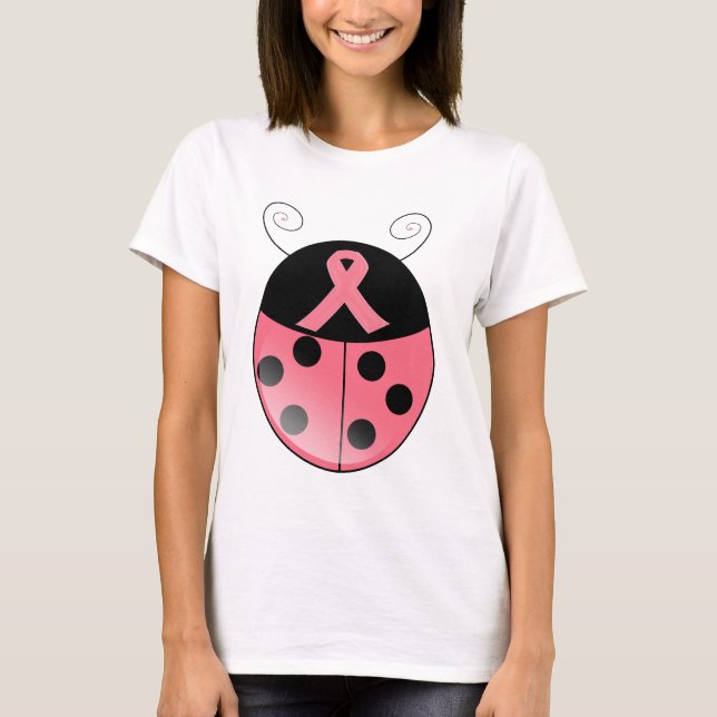 Rosa nyckelpiga tee shirt (Framsida)