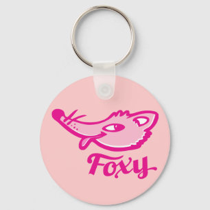 Rosa nyckelring för foxymalning