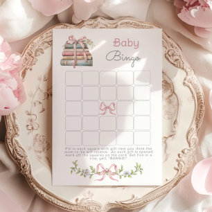 Rosa Nytt kapitel Baby Bingo Babyduschspel