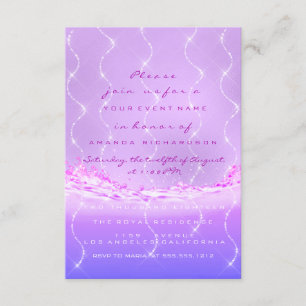 Rosa Ocean Möhippa Sweet 16th Spark Confetti Vinka Inbjudningar