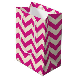 Rosa och antikt vitt chevron