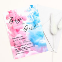 Rosa och blå Baby-Gender i Party