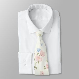 rosa och blå blomma blomster slips