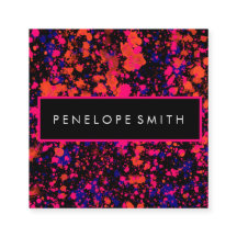 Rosa och blå färgplatta