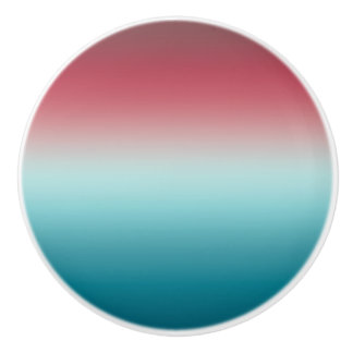 Rosa och blå gradient Dusty Ro Aqua & Teal Ombre Knopp