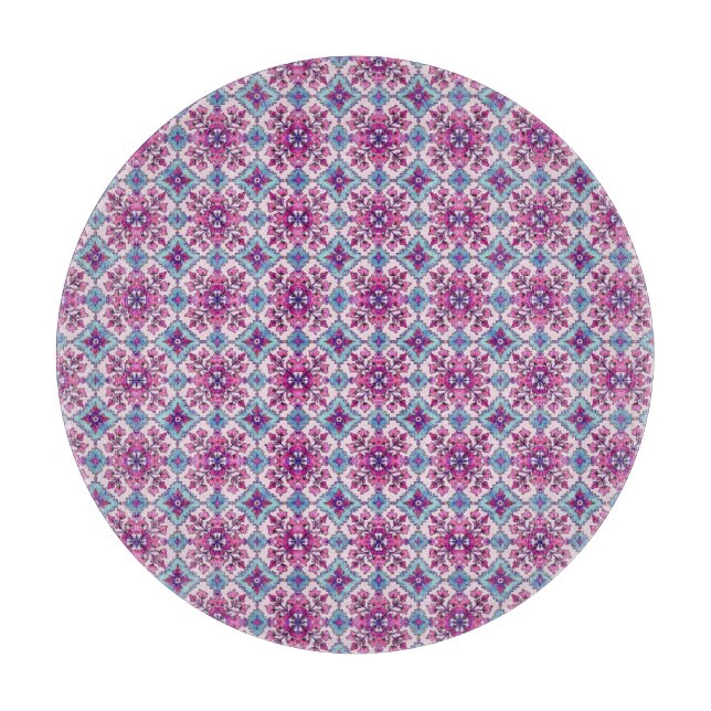 Rosa och Blå Kakeldesign (Framsidan)