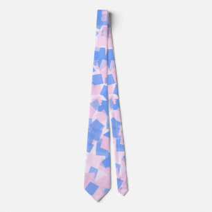 Rosa och blå konfetti slips