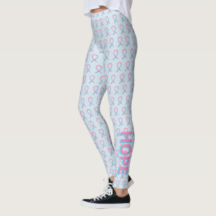 Rosa och Blå Medvetandeslips Ordbok Leggings