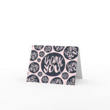 Rosa och Blå Modern Bokstavsmönster