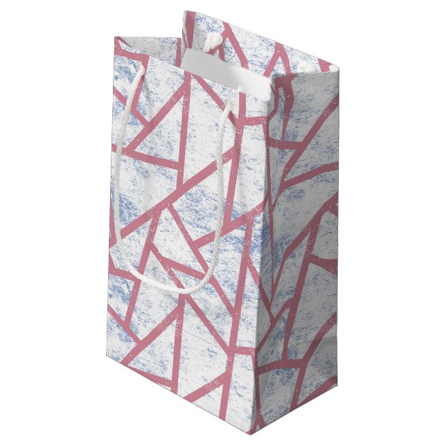 Rosa och blå mosaik mönster (Baksidan Vinklad)