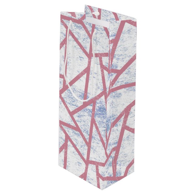 Rosa och blå mosaik mönster (Framsidan Vinklad)