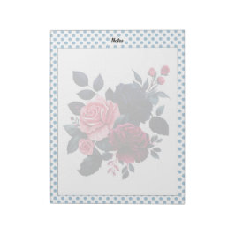 Rosa och blå Ro Anteckningsblock