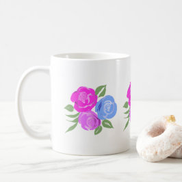 Rosa och Blå Ro Mugg