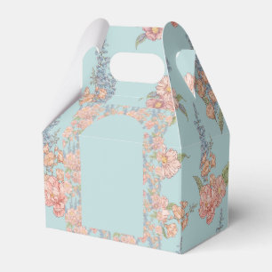 Rosa och blå shabby chic blommor presentaskar