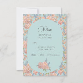 Rosa och blå shabby chic OSA kort
