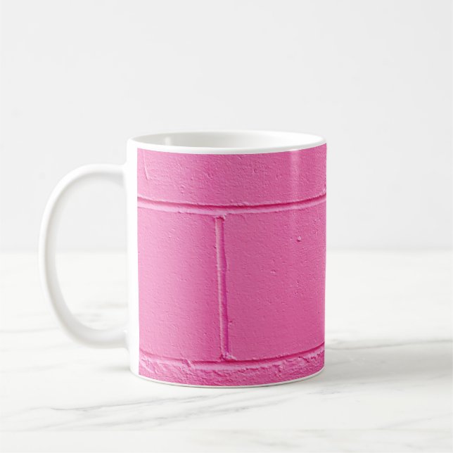 Rosa och blå vägg kaffemugg (Vänster)