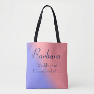 Rosa och Blå världens bästa hemskola Mamma Tygkasse