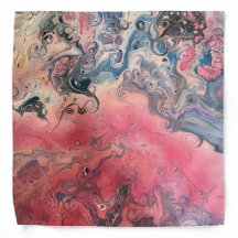 Rosa och blåbandanna