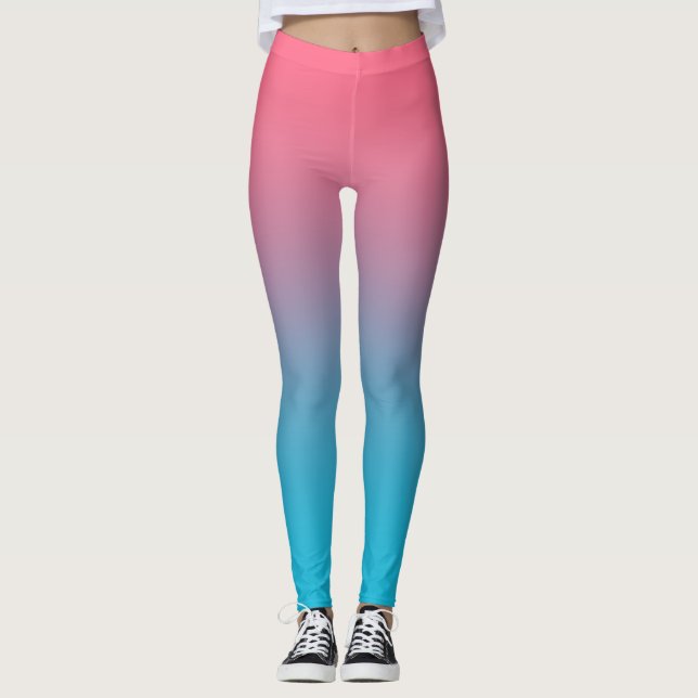Rosa- och bläckstrålerör leggings (Framsida)
