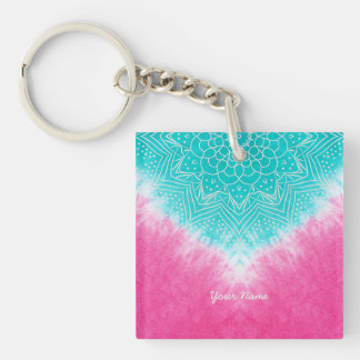 Rosa- och blåfärgningsfärg med Mandala Sway i Stil