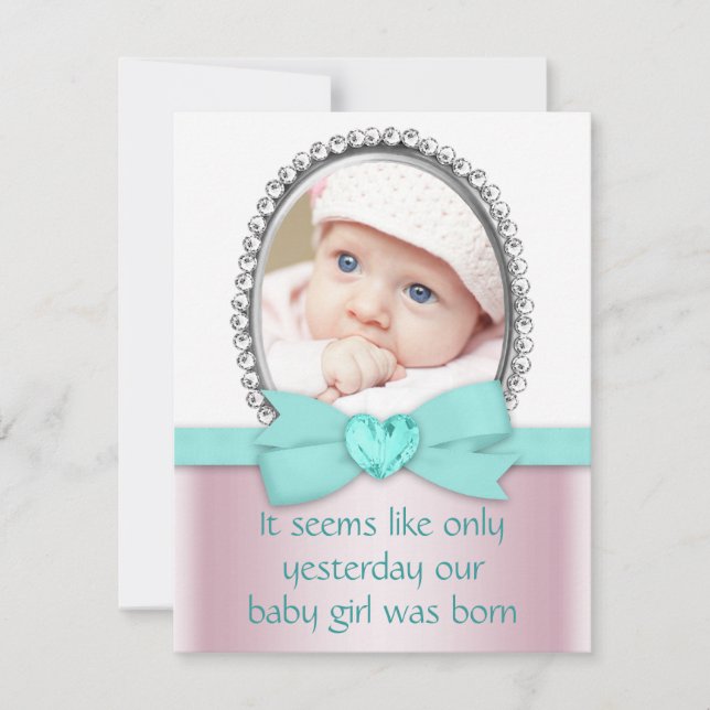 Rosa och blått bläckfisk 16 Party Inbjudningar (Framsida)