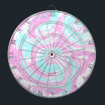 Rosa och blått bomullsbergart, Färg Marble Darttavla<br><div class="desc">Vätskerättigad rosa av marmor med vinkar abstrakt och tårblått och vitt snurrande.</div>