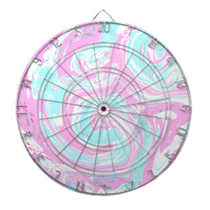 Rosa och blått bomullsbergart, Färg Marble Darttavla