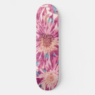 Rosa och blått färgämne Sunburst Mini Skateboard Bräda 18,5 Cm