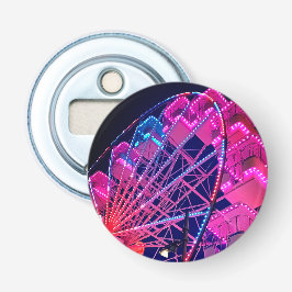 Rosa och blått Ferris-hjul Flasköppnare