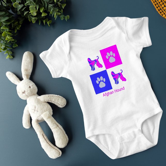 Rosa och blått från afghanska pund Hund & Tass T Shirt (Skapare uppladdad)