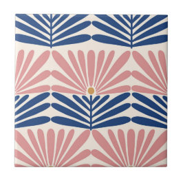 rosa och blått kakelplatta