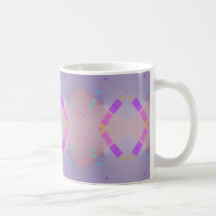 Rosa och blått med en nyp av Lavender Kaffemugg