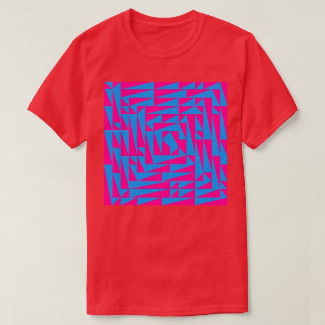 Rosa och blått t shirt (Design framsida)