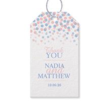 Rosa och blått tack som du kallade bröllop-märkre