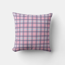 Rosa och blått Tartan-julblått bakåt