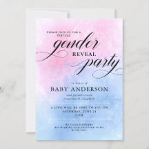 Rosa och blått Virtuellt Gender i Party